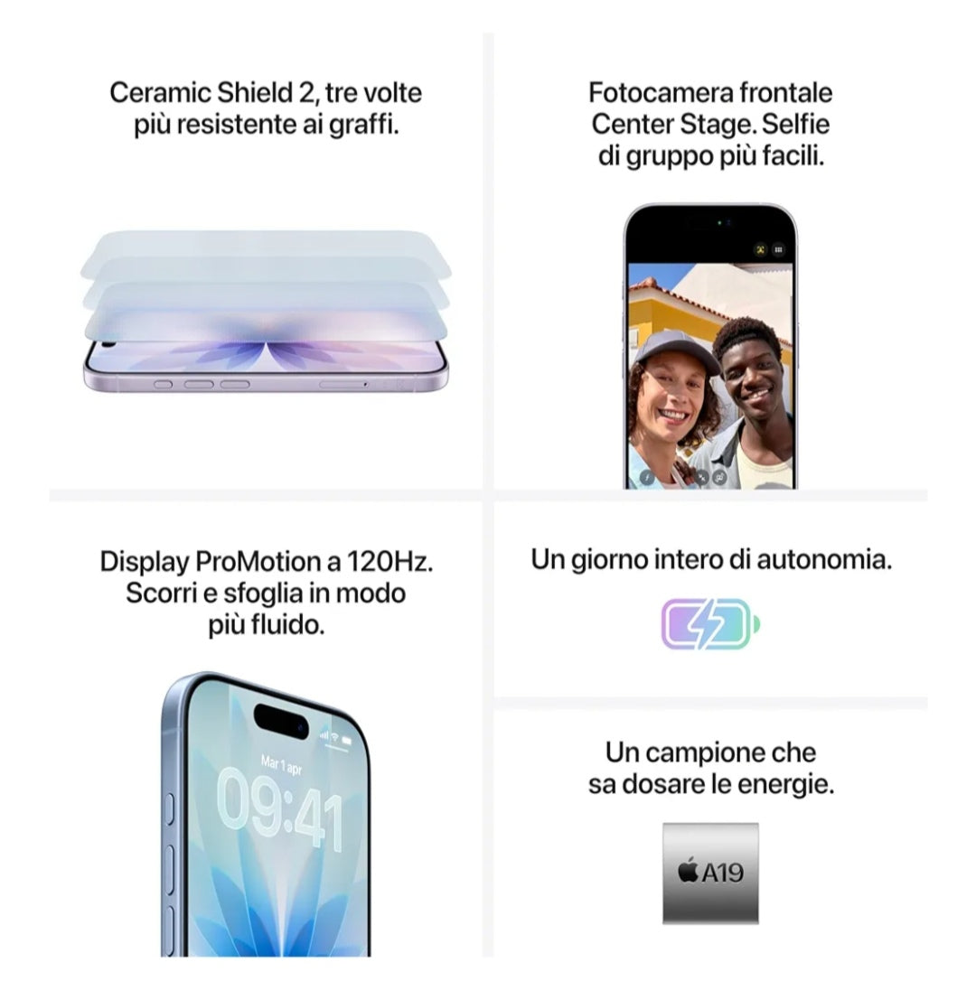 APLLE IPHONE 17 NERO DUAL SIM 256 GIGA