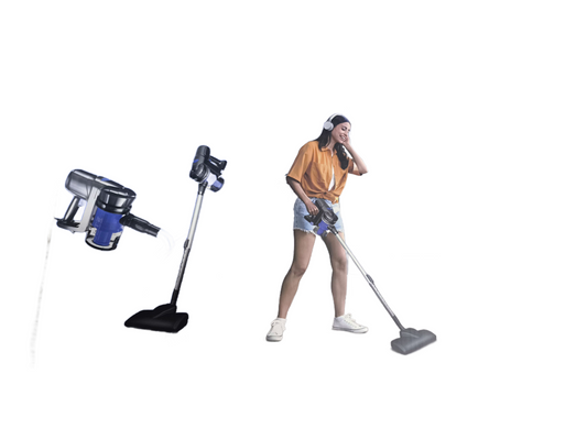 Aspirapolvere sweepex mastro bianco nera 600w ,con base di ricarica