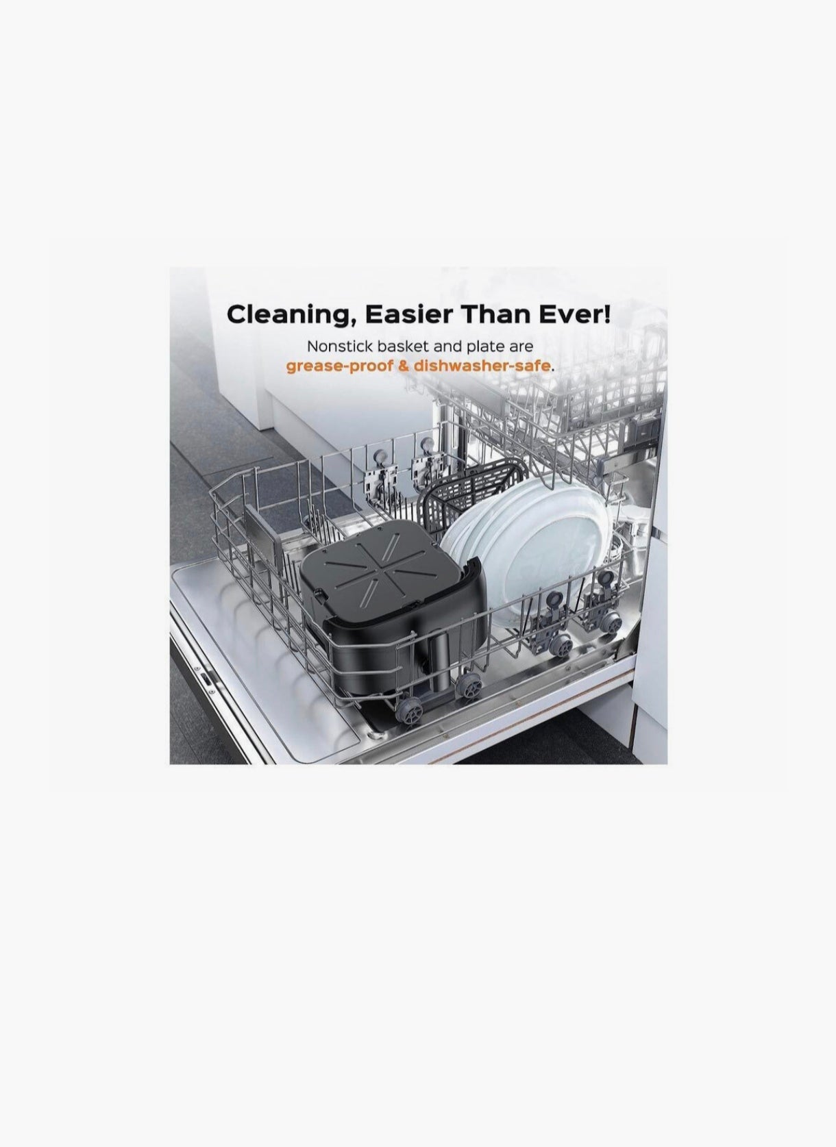 ROYALTY LINE, Friggitrice Digitale ad Aria XL 3,5L 1200W - Cucina Sana con 80% di Grassi in meno, Touch Screen ergonomico, Cestello Antiaderente Removibile, Ideale per Famiglie, Nero