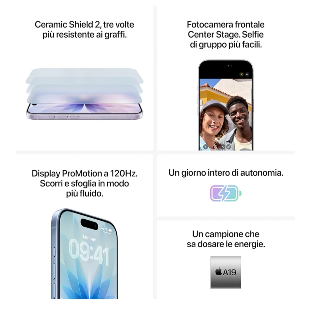 APPLE IPHONE 17 BIANCO DUAL SIM 256 GIGA