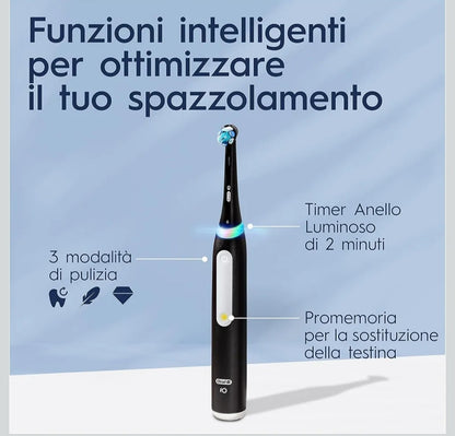 Oral B Spazzolino Elettrico Ricaricabile iO 3 Nero+custodia viaggio+pro Expert .