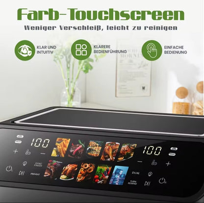 Sinaopus doppio cestello,display a colori touch,con programmi preimpostati.