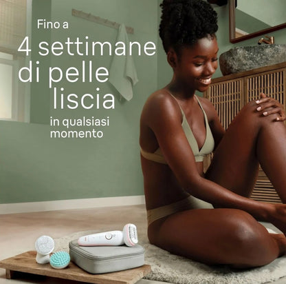 Braun Silk-épil 9 SkinSpa Depilatore Donna, Epilatore Elettrico Donna.