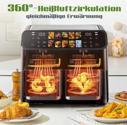 Sinaopus doppio cestello,display a colori touch,con programmi preimpostati.
