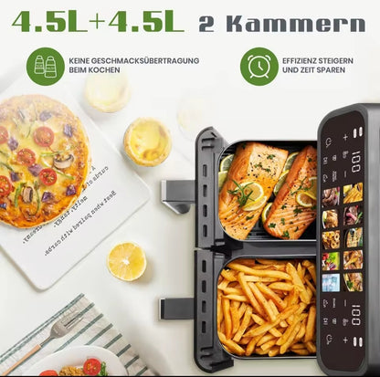 Sinaopus doppio cestello,display a colori touch,con programmi preimpostati.