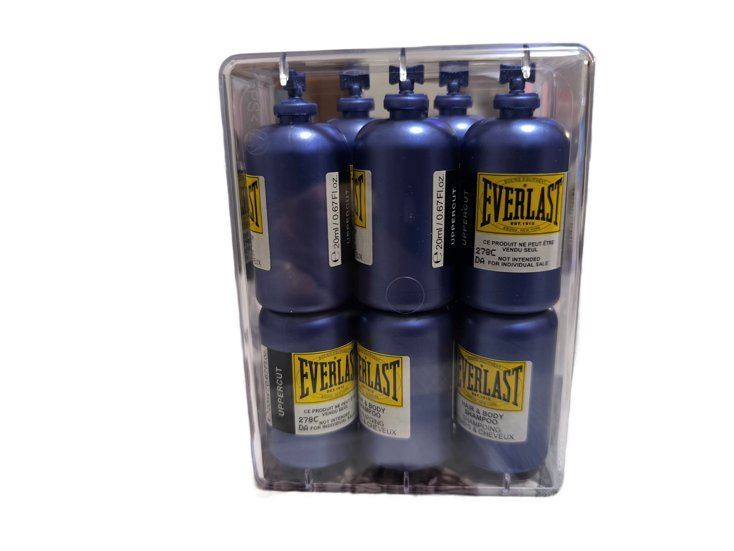 Bagnoschiuma Everlast monouso vacanze e viaggi 10 pezzi a confezione ,profumo buonissimo.